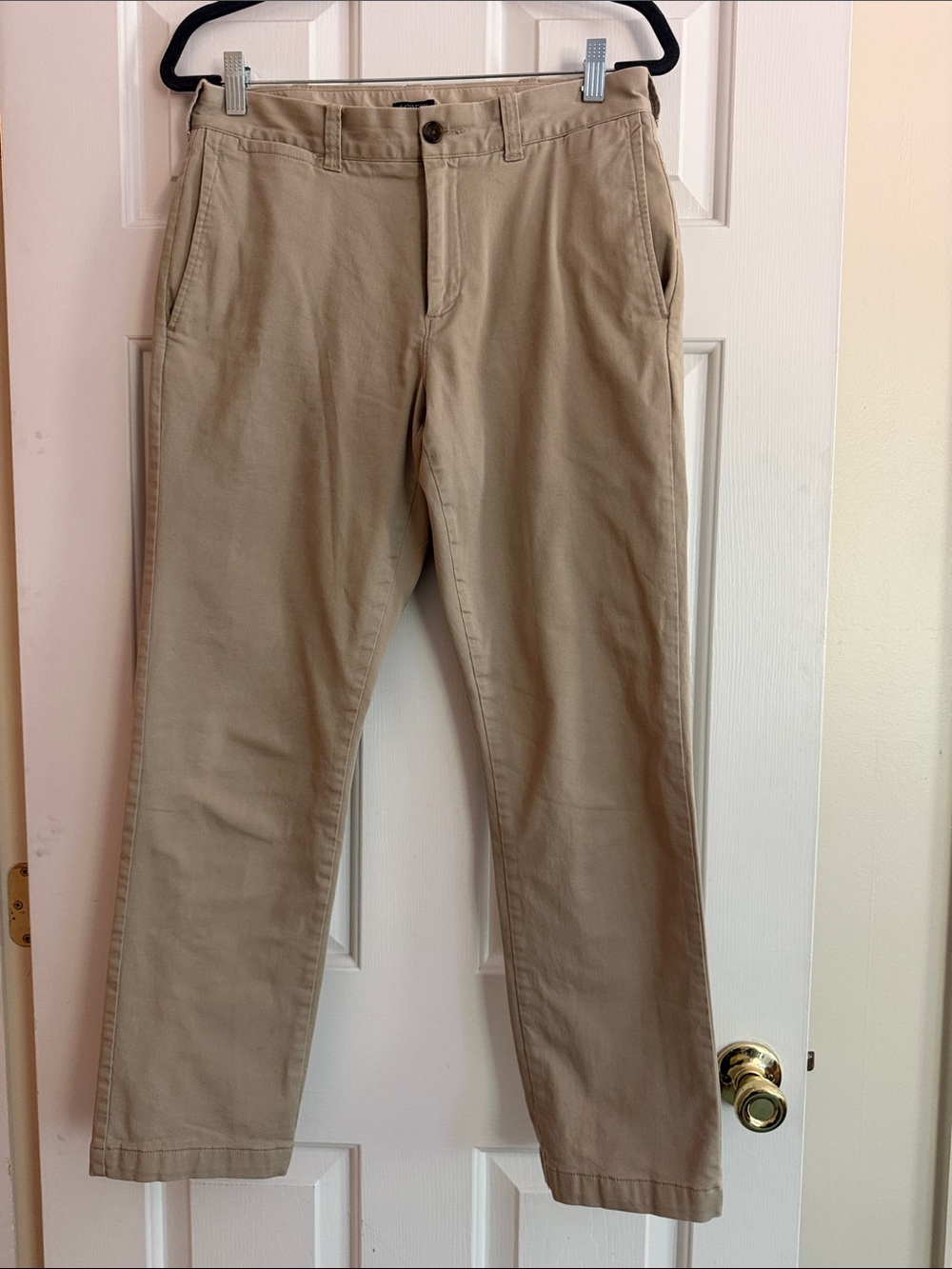 J. Crew Men's FLEX Khaki fully flannel lined Chino Pants - Light Tan size 30x30